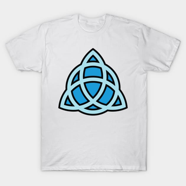 Trinity Knot - Triquetra T-Shirt by GalacticMantra